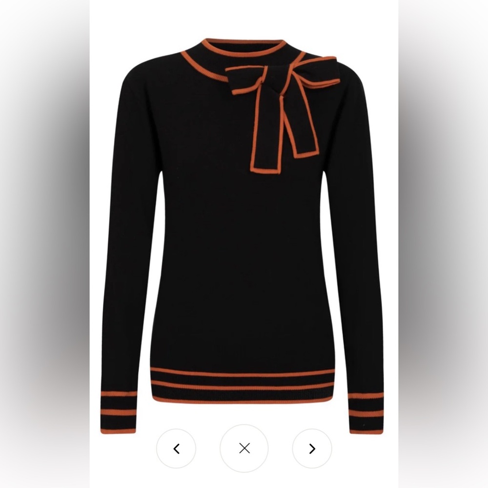 Oxknit Sweater Tie Neck Sweater, Size Small, Brand New with Tags